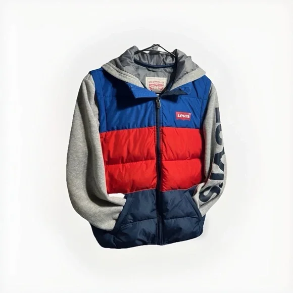 Levi’s Jacket Puffer Coat Youth Boys 12-13 Years Old Retro Style - Picture 1 of 12
